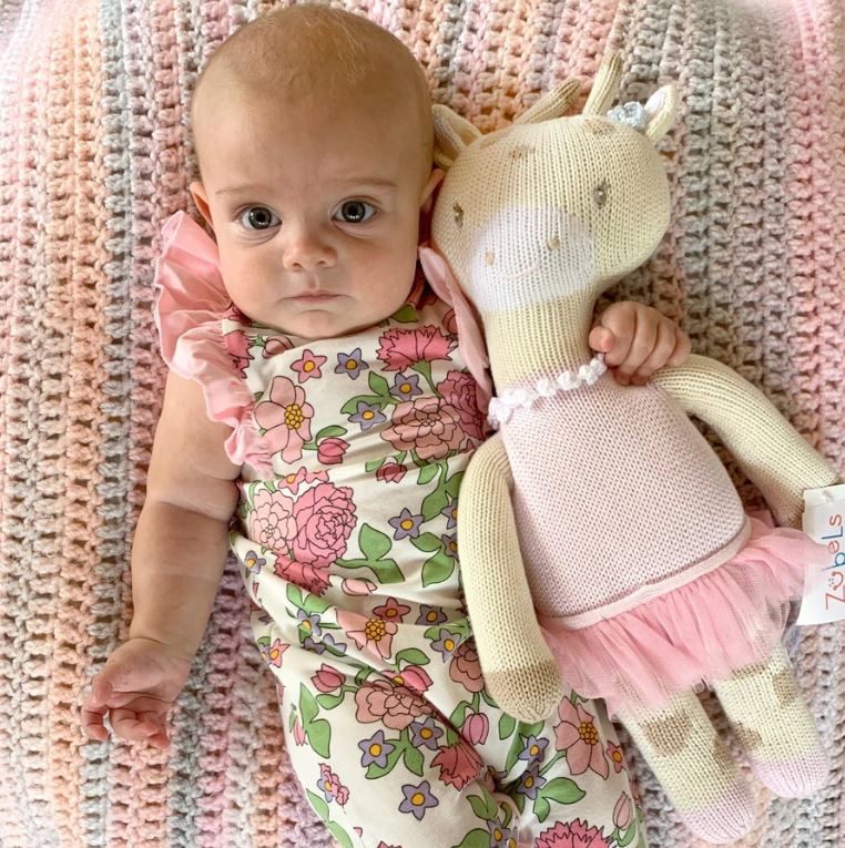 Gisele the Giraffe Knit Doll - Little Threads Inc. Children's Clothing