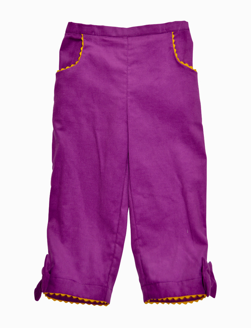 Orchid color corduroy  Girl's Pants - Little Threads Inc. Children's Clothing