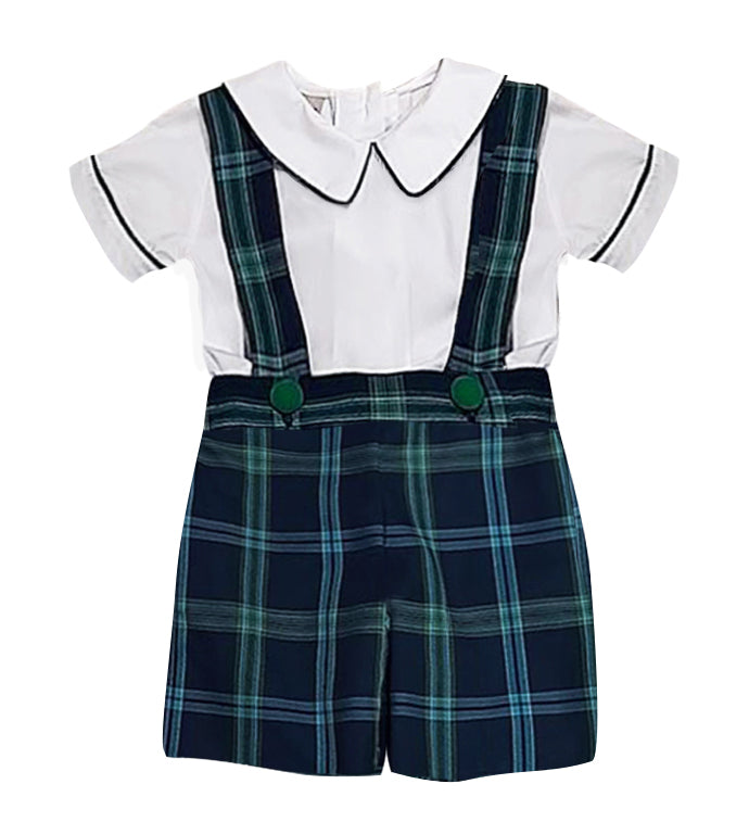 Boy's "Sienna & Luca" Plaid Short Set - Little Threads Inc. Children's Clothing