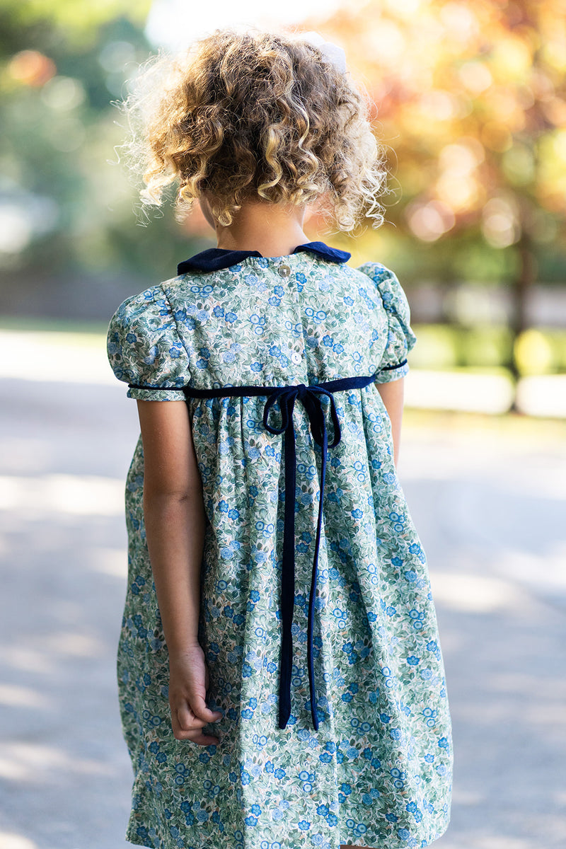 Girl's "Sienna & Luca" Floral Float Dress - Little Threads Inc. Children's Clothing