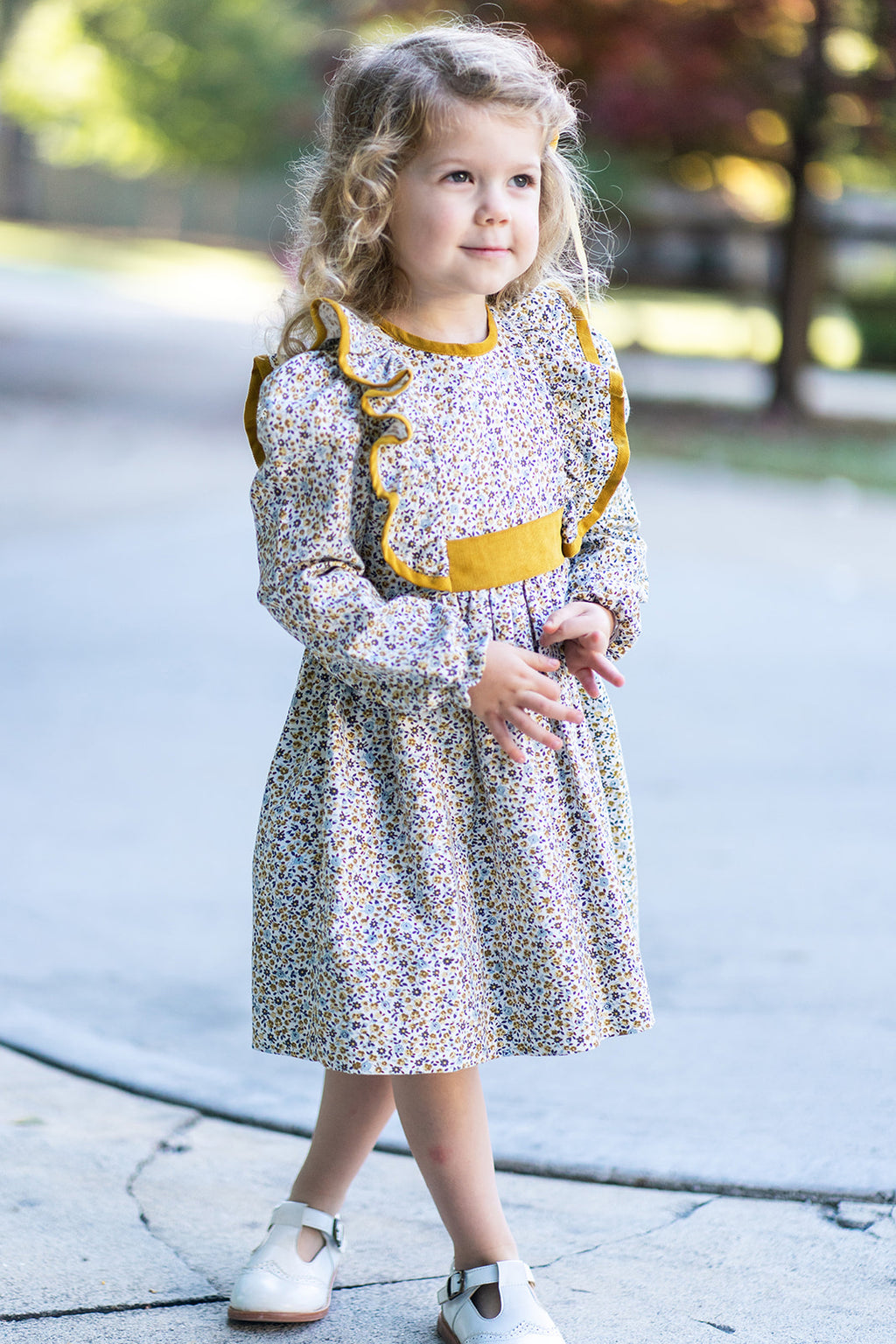 Viella Floral Ruffle Dress - Little Threads Inc. Children's Clothing
