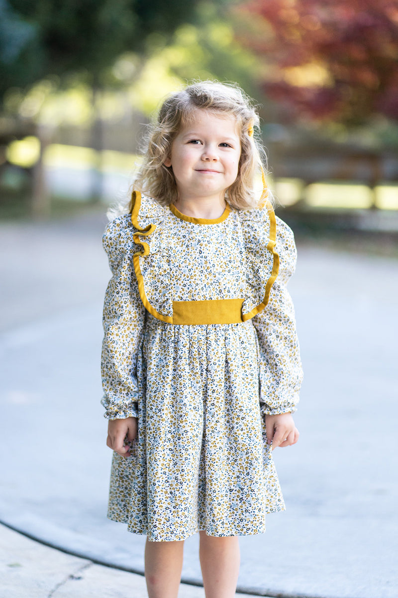 Viella Floral Ruffle Dress - Little Threads Inc. Children's Clothing