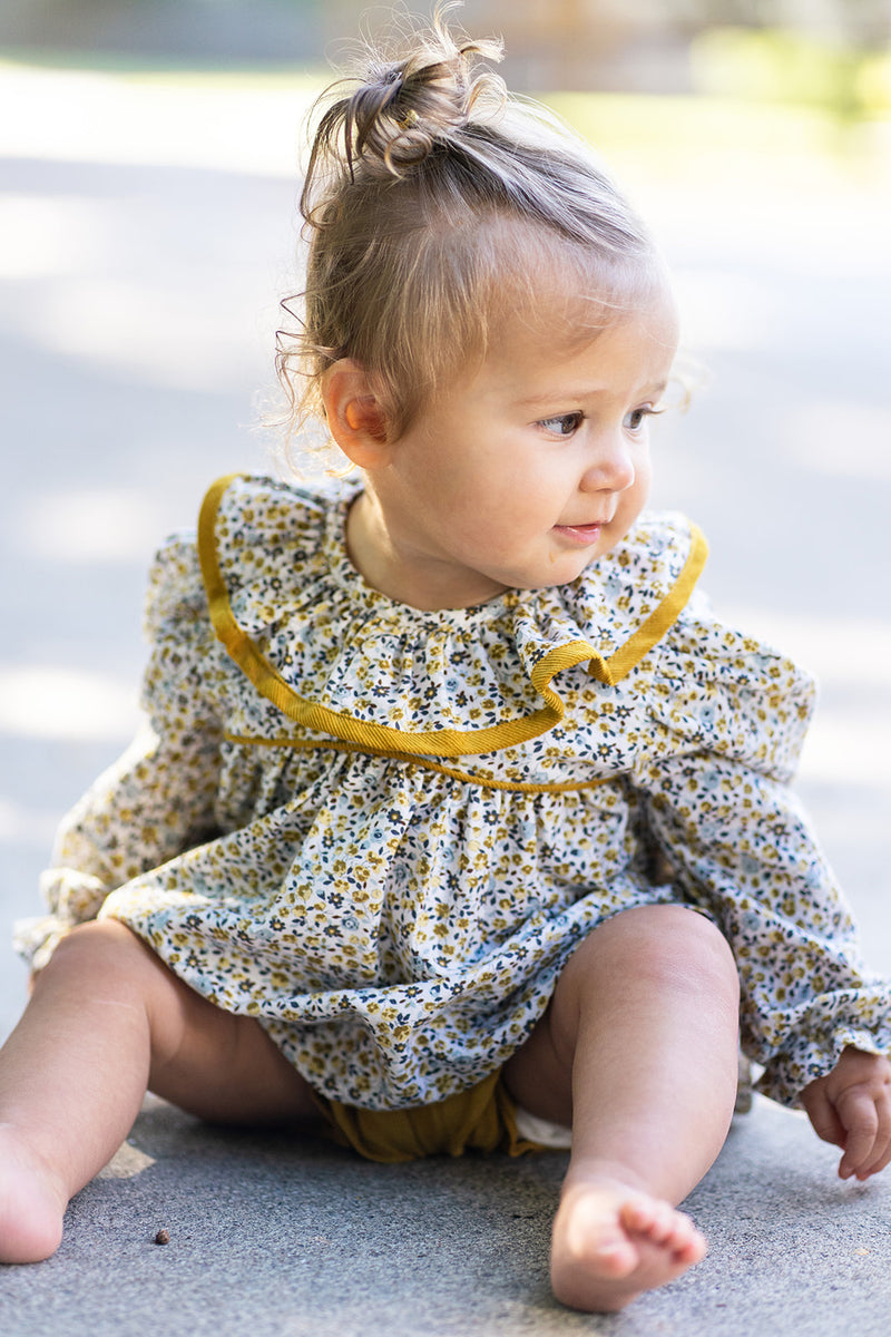 Leo & Lola Floral Viella Baby Girl Diaper Set - Little Threads Inc. Children's Clothing