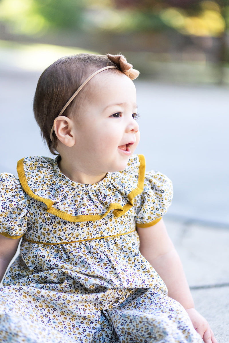 Viella Floral Girl's Romper - Little Threads Inc. Children's Clothing