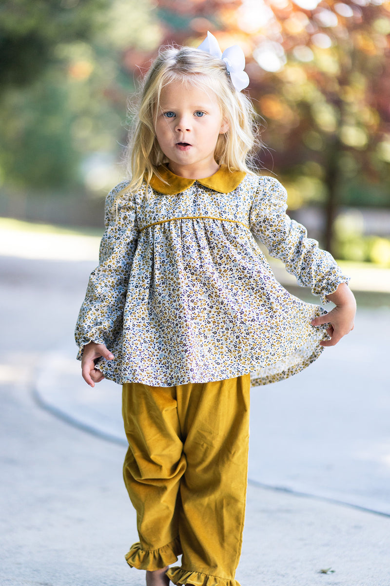 Viella Floral Blouse - Little Threads Inc. Children's Clothing