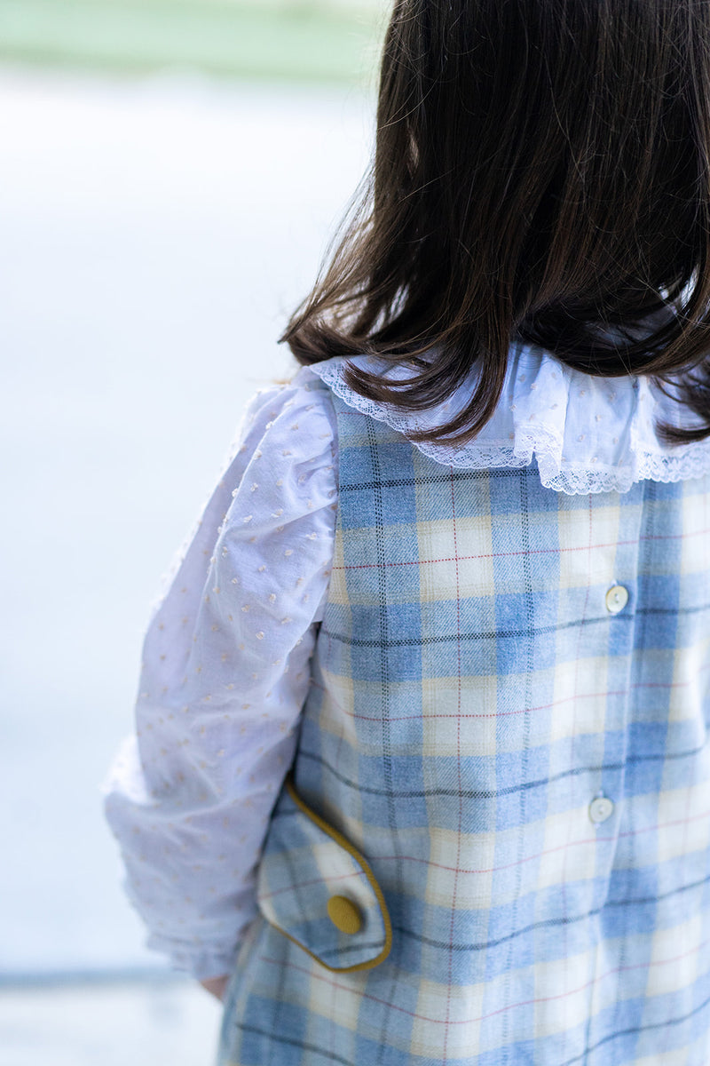 Leo & Lola Plaid viella Girl's Jumper - Little Threads Inc. Children's Clothing