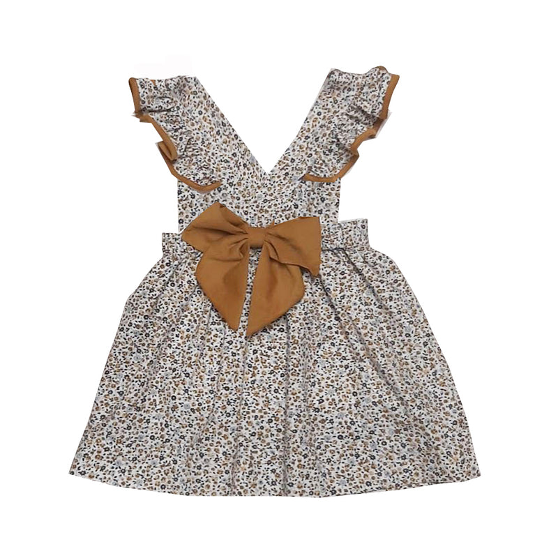 Leo & Lola Floral apron skirt - Little Threads Inc. Children's Clothing