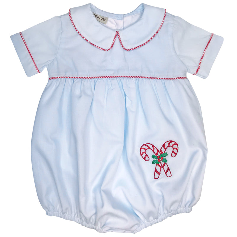 Baby boys candy cane romper - Little Threads Inc. Children's Clothing