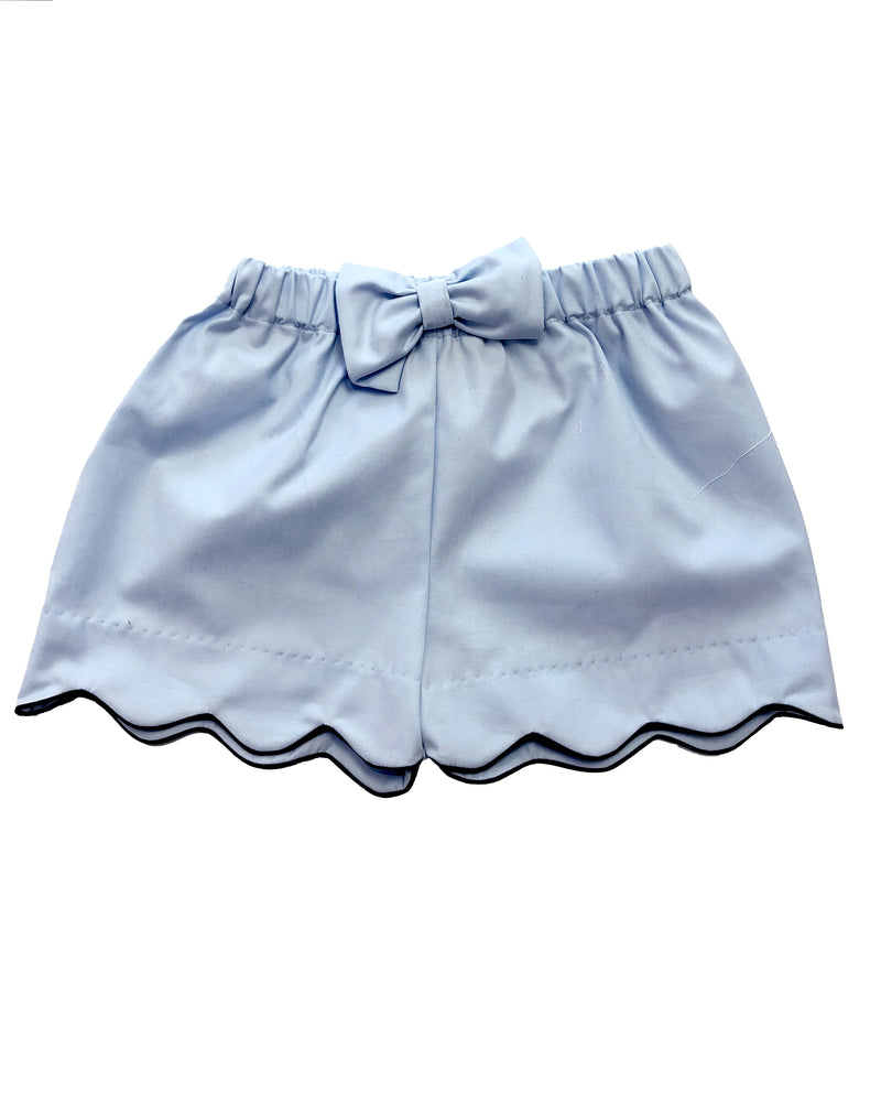 Light Blue Girl's Shorts - Little Threads Inc. Children's Clothing