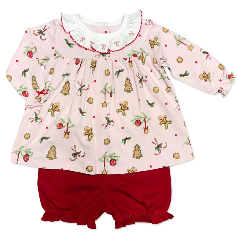 Gingerbread long sleeve popover - Little Threads Inc. Children's Clothing