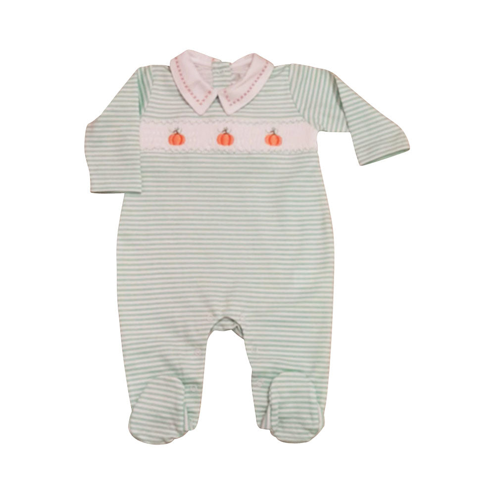 Baby Boy's Pumpkin Footies - Little Threads Inc. Children's Clothing