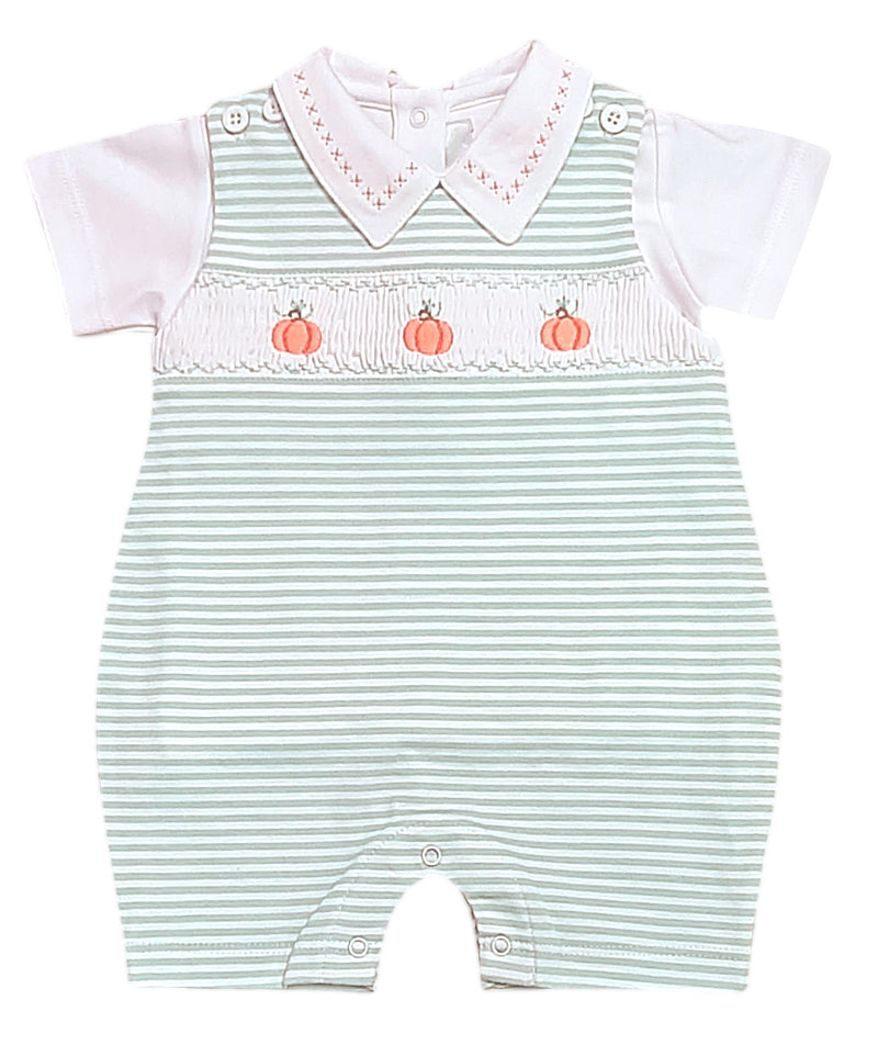 Baby Boy's Pumpkin Overall Set - Little Threads Inc. Children's Clothing