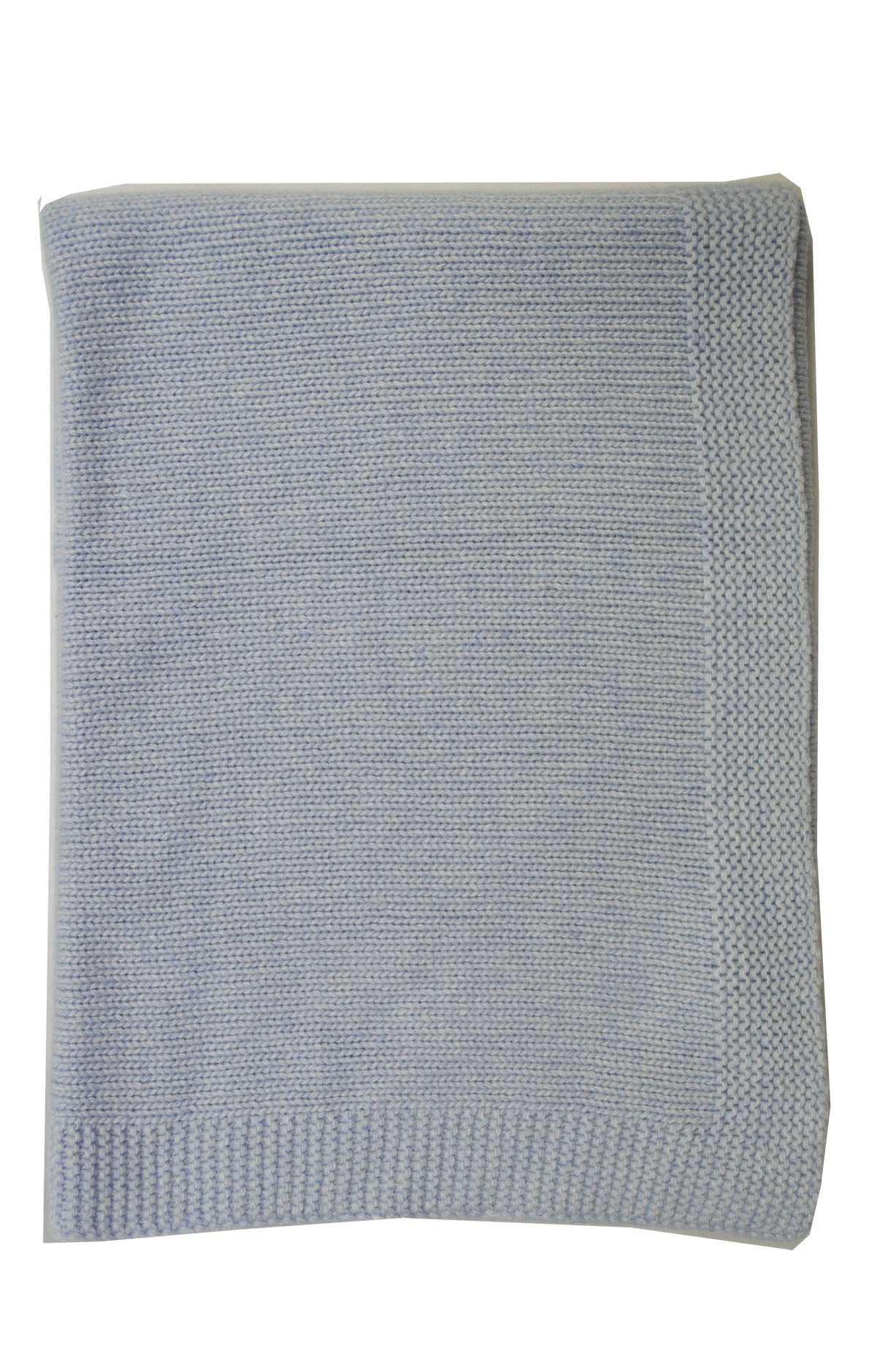 Blue Knit Blanket - Little Threads Inc. Children's Clothing