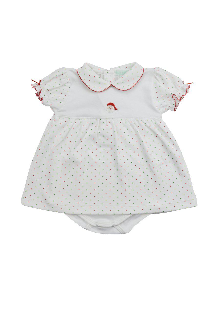 Santa Pima Cotton Dress Set - Little Threads Inc. Children's Clothing