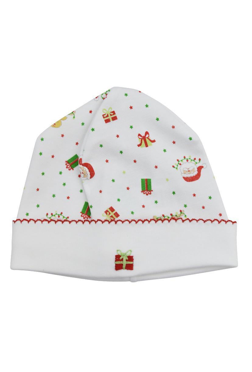Baby Girl's Santa Pima Cotton Hat - Little Threads Inc. Children's Clothing