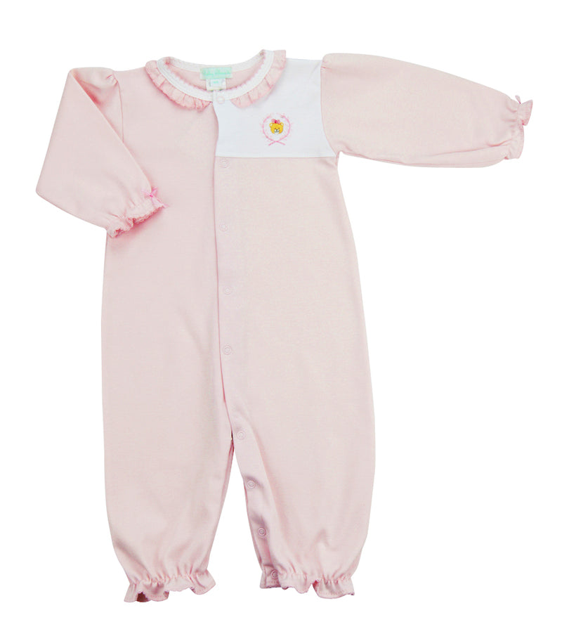 Teddy Baby Girl's Converter Gown. - Little Threads Inc. Children's Clothing