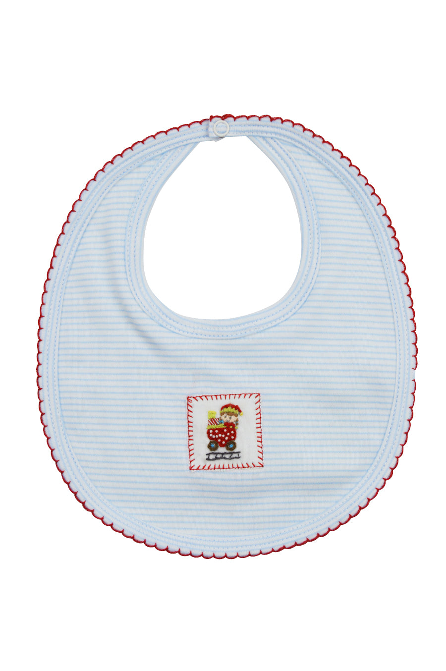 Baby Boy's Christmas Train Bib - Little Threads Inc. Children's Clothing