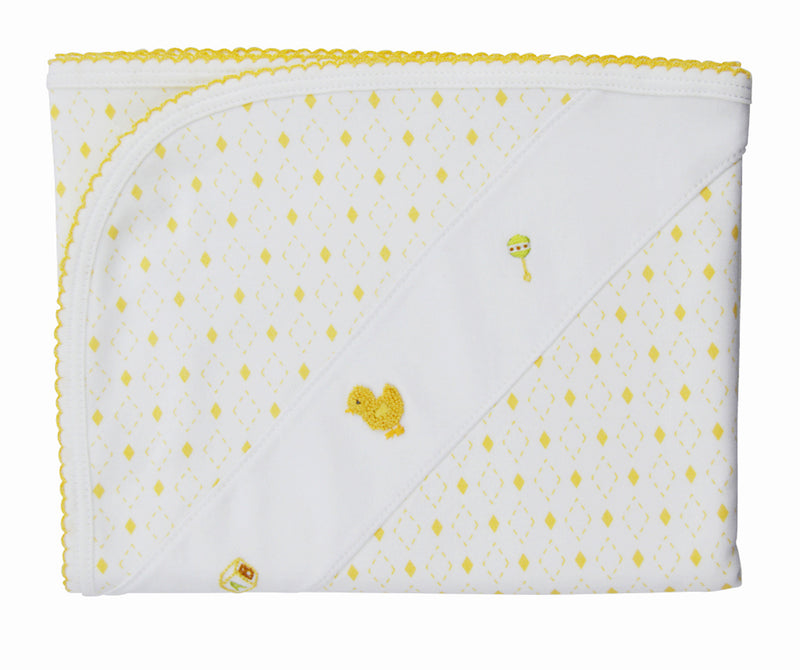 Yellow crib blanket sale