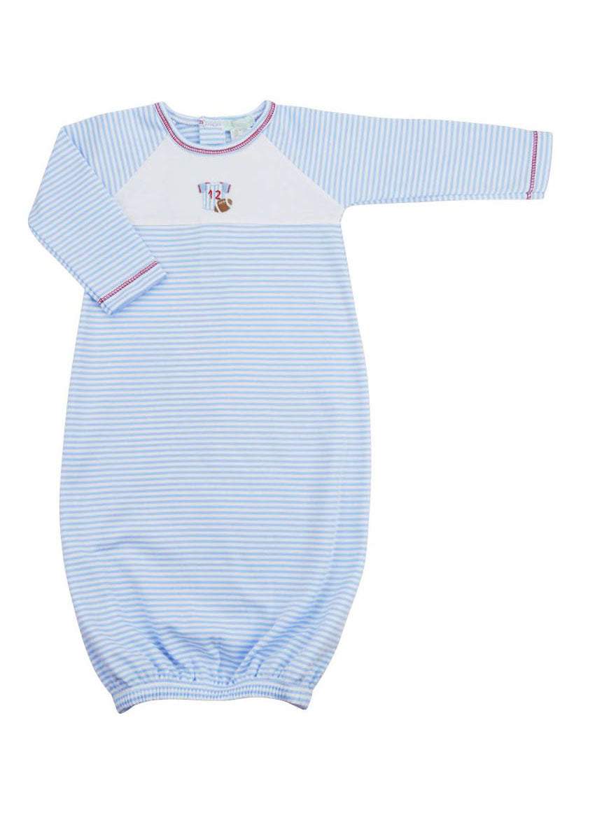 Football Pima Cotton baby boy  daygown - Little Threads Inc. Children's Clothing