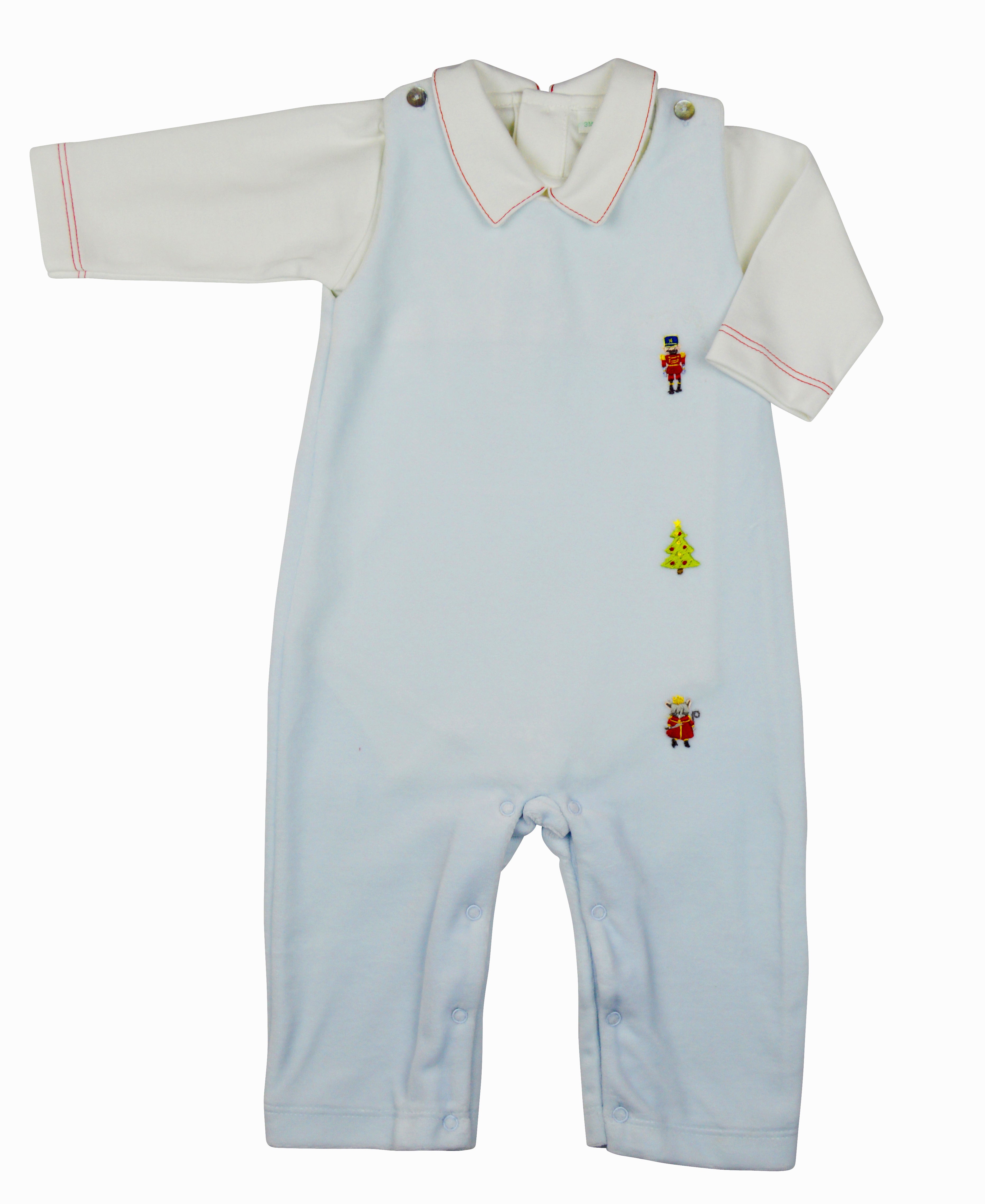 Nutcracker Velour overall - Little Threads Inc. Children's Clothing