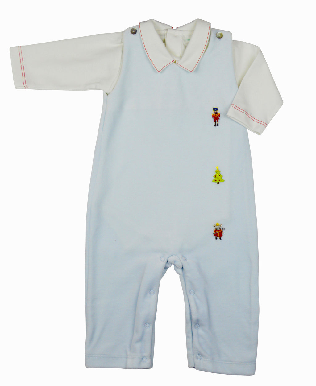 Nutcracker Velour overall - Little Threads Inc. Children's Clothing