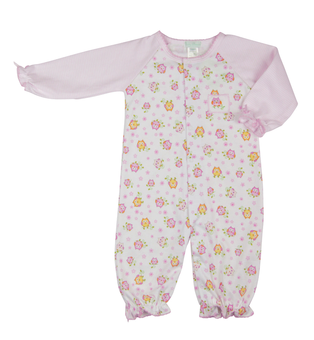Baby Girl's Owl Converter gown - Little Threads Inc. Children's Clothing