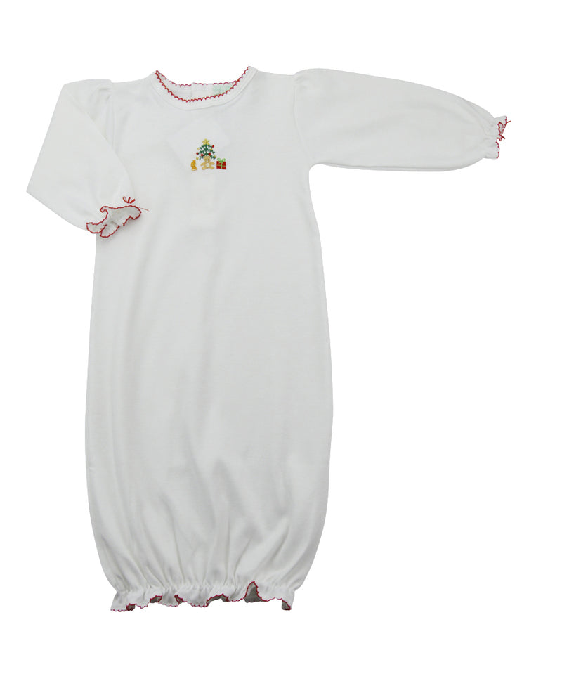 Christmas Bear Baby Girl's Daygown - Little Threads Inc. Children's Clothing