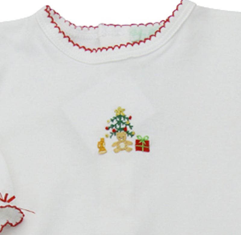 Christmas Bear Baby Girl's Daygown - Little Threads Inc. Children's Clothing