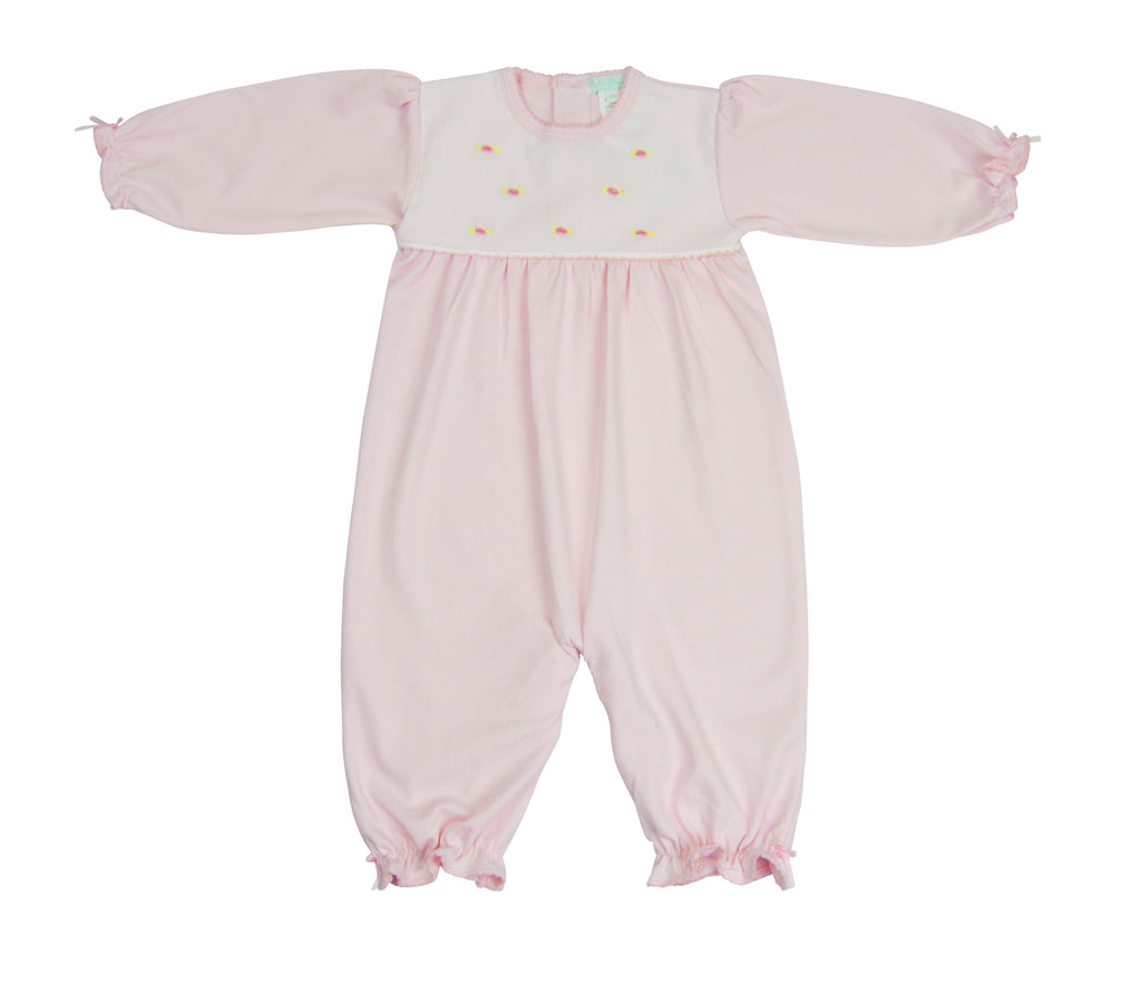 Pink dots Pima cotton Baby Converter - Little Threads Inc. Children's Clothing