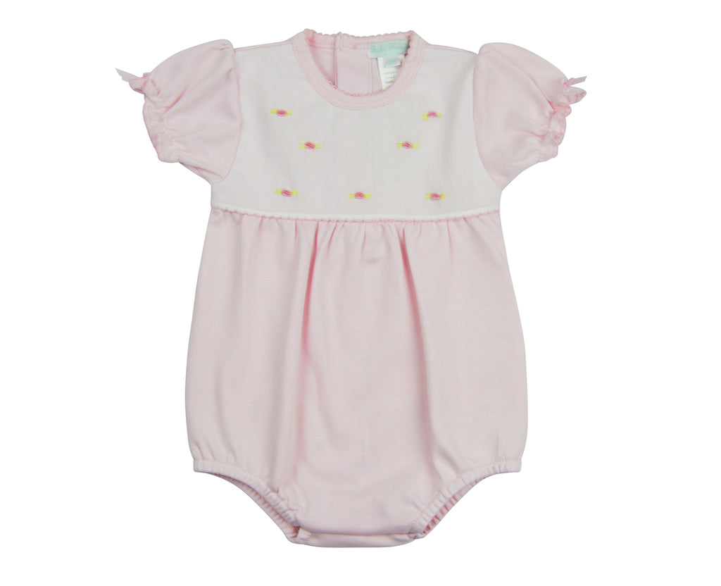 Pink Dots Pima Cotton Baby Onesie - Little Threads Inc. Children's Clothing