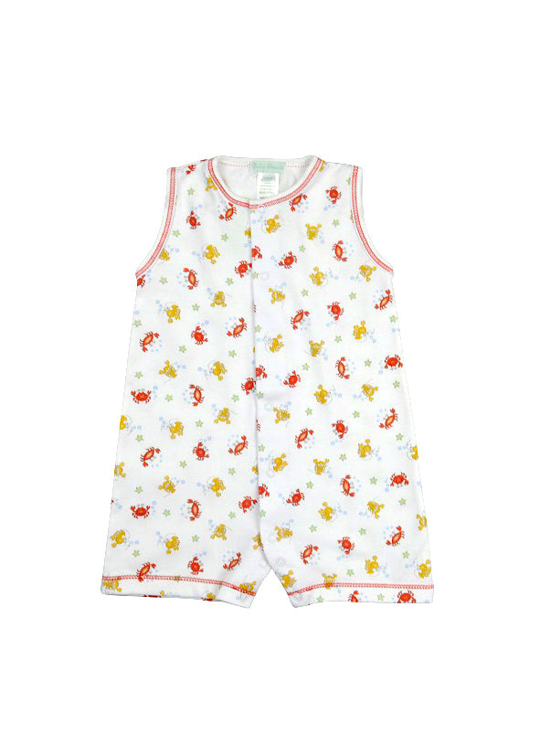 Lobster and Crabs Baby Boy Sleeveless Romper - Little Threads Inc. Children's Clothing