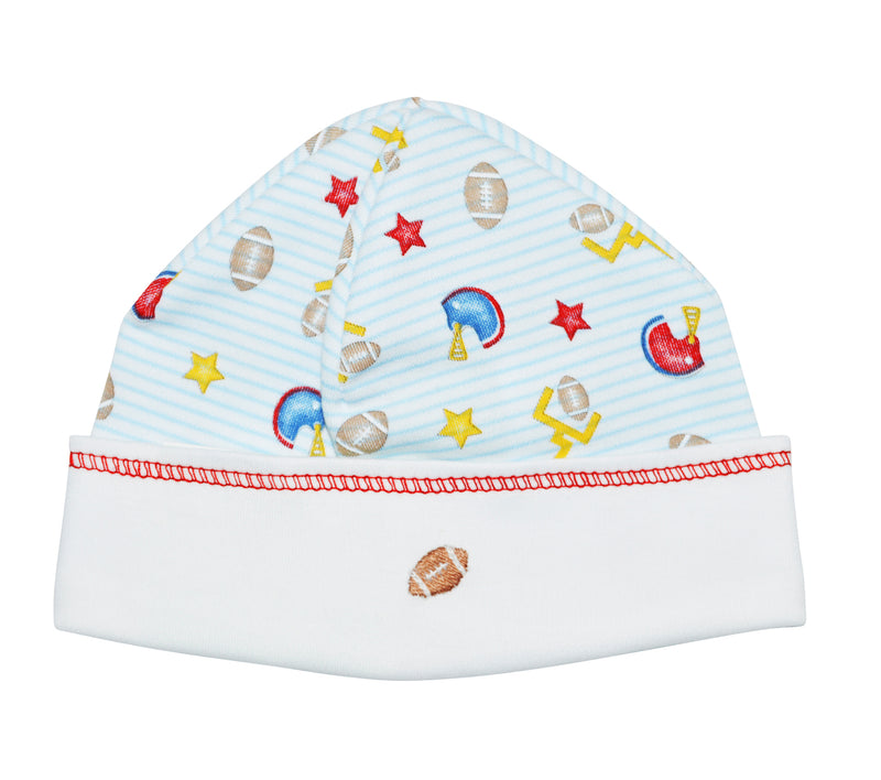 Football  Pima Cotton Baby boy hat - Little Threads Inc. Children's Clothing