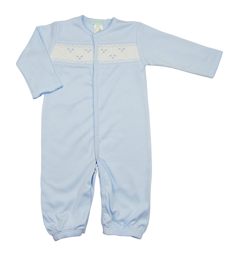 Baby Boy's Blue Hand Smocked Converter - Little Threads Inc. Children's Clothing
