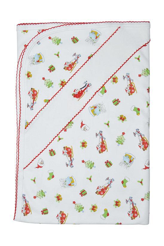 Santa on the Way Blanket - Little Threads Inc. Children's Clothing