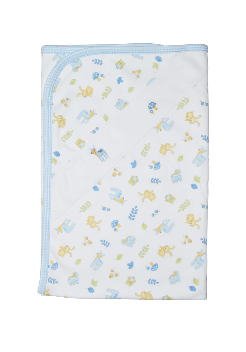 Baby Boy's Animal Forest Print Blanket - Little Threads Inc. Children's Clothing