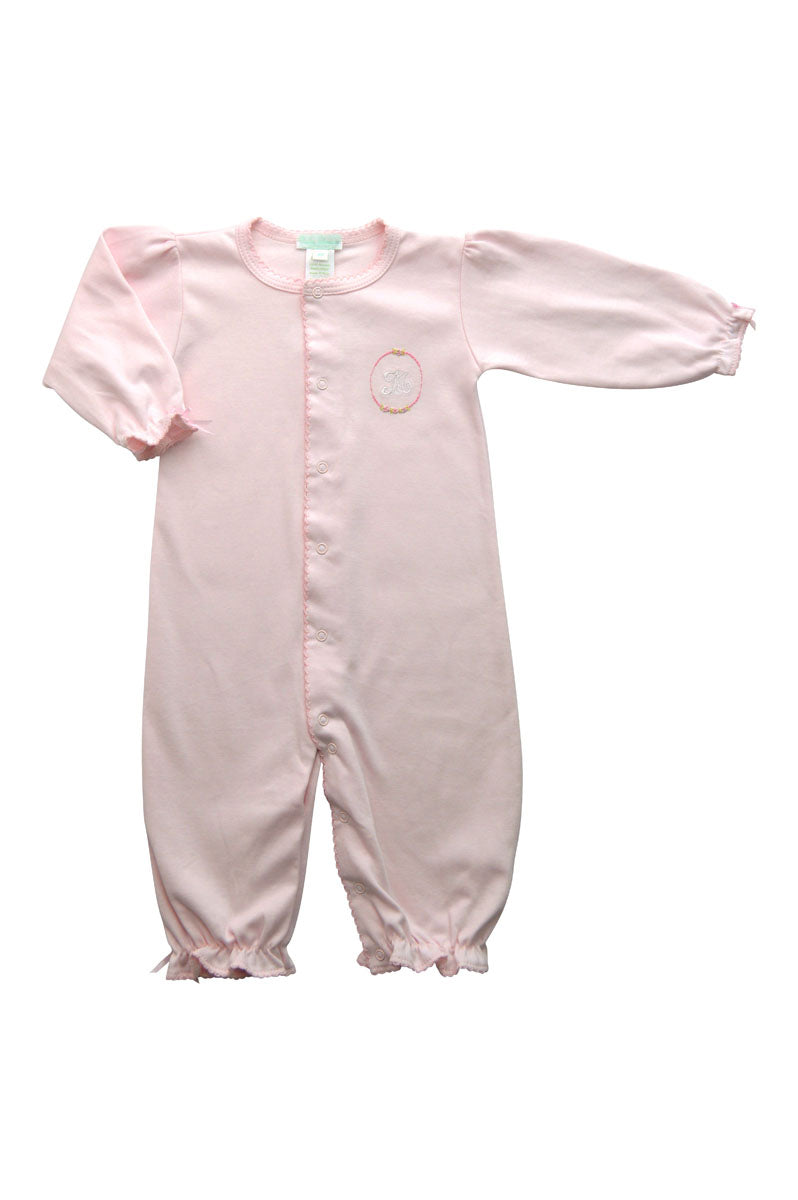 Baby Girl's Pink Rose Vine Monogram Converter - Little Threads Inc. Children's Clothing