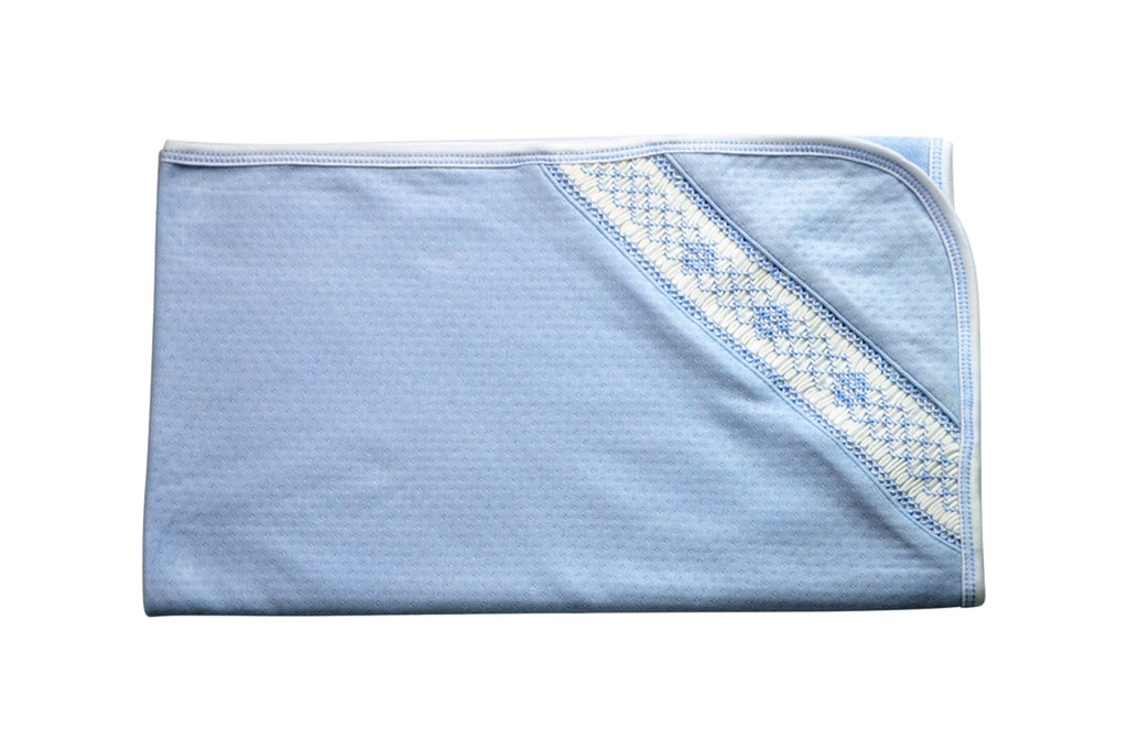 Baby Boy's Blue jacquard Blanket - Little Threads Inc. Children's Clothing