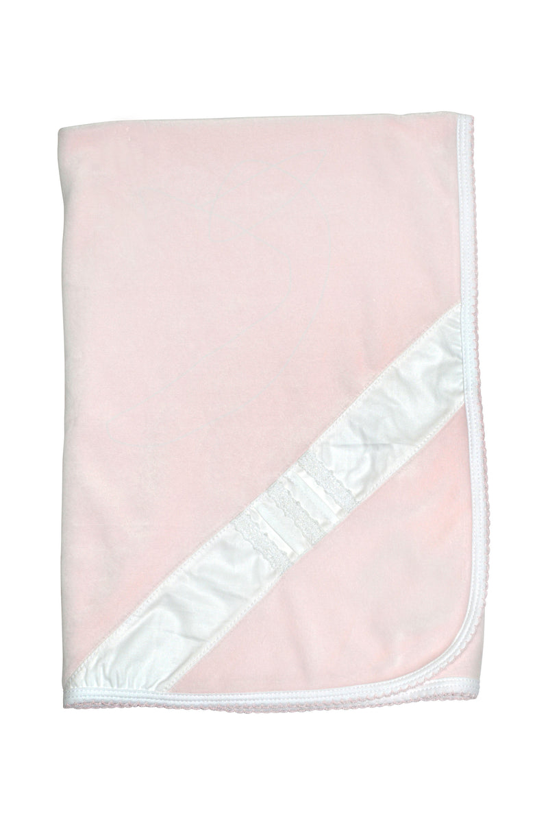 Pink Lace Girl Blanket - Little Threads Inc. Children's Clothing