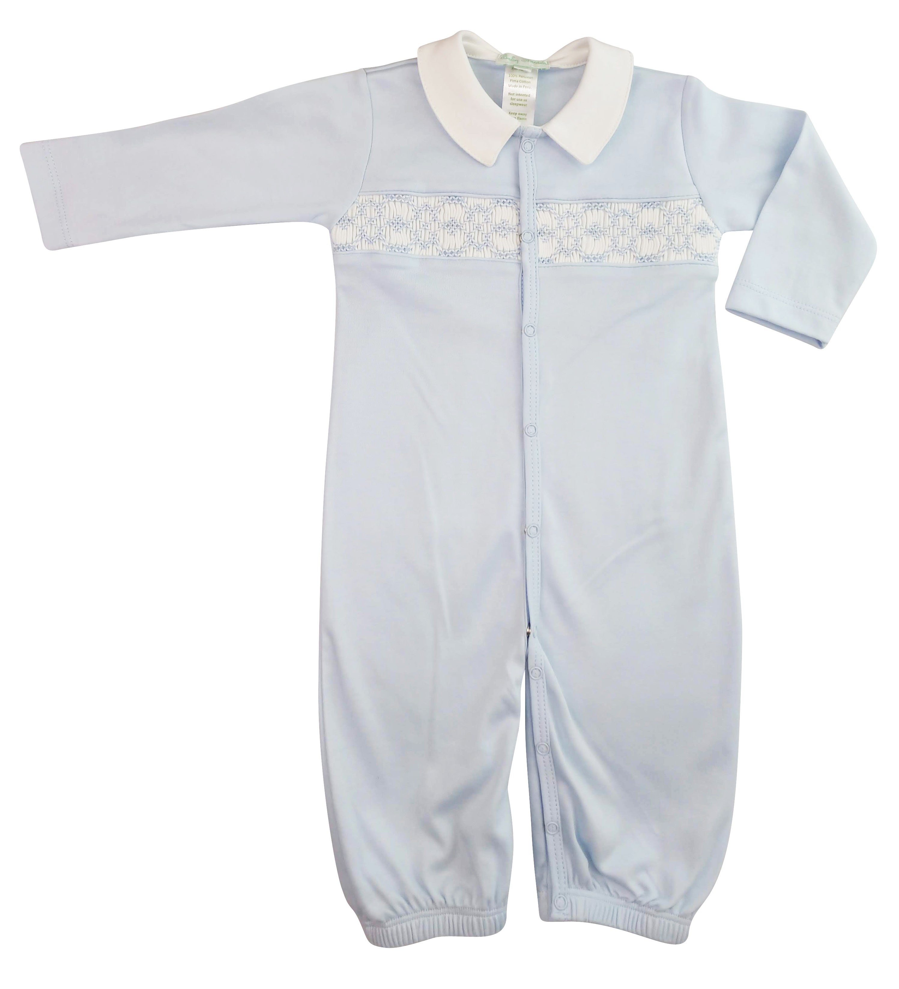 Baby Boy's Blue hand smocked Converter - Little Threads Inc. Children's Clothing
