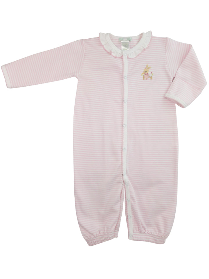 Baby Girl's Pink Stripe Bunny Converter - Little Threads Inc. Children's Clothing
