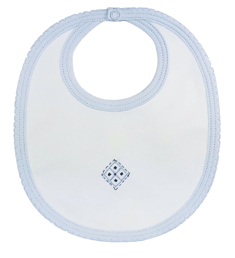 Boy's Blue Diamond Bib - Little Threads Inc. Children's Clothing