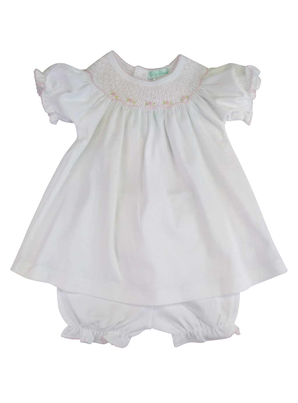 Baby Girl's Hand Smocked Bishop Rosebuds Dress - Little Threads Inc. Children's Clothing