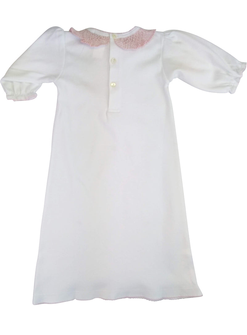 Baby Girl Pink Collar Daygown - Little Threads Inc. Children's Clothing