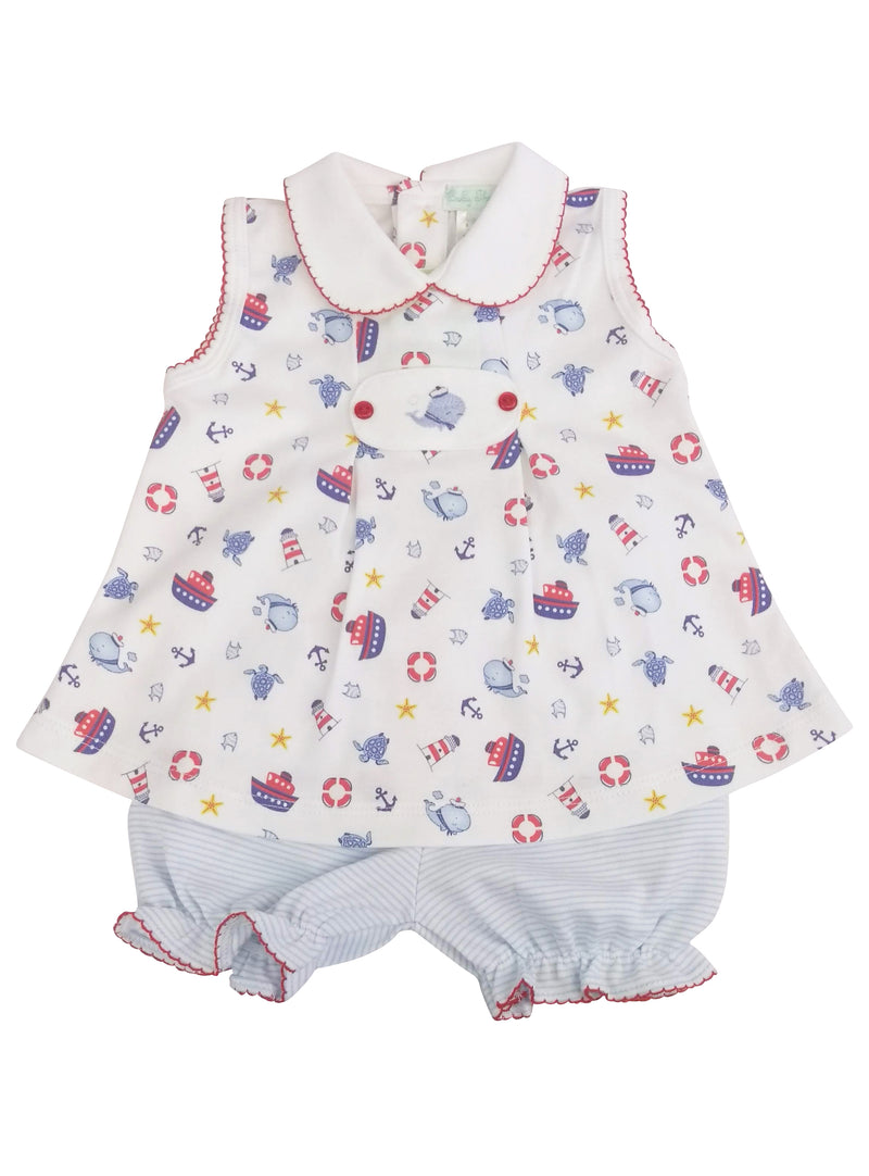 Baby Girl's Nautical 2 Pc Dress Set - Little Threads Inc. Children's Clothing