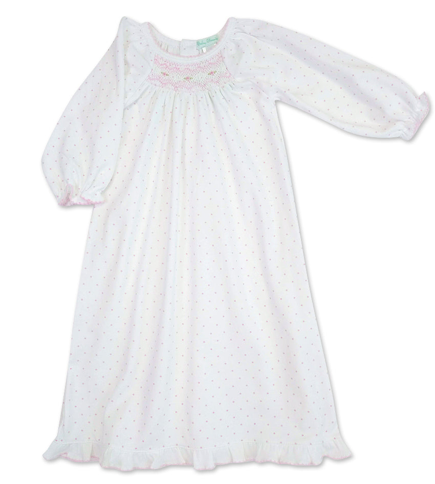 Baby Girl's Pink Polka Dot Daygown - Little Threads Inc. Children's Clothing