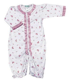 Pink Bows Print Baby Girl Converter - Little Threads Inc. Children's Clothing