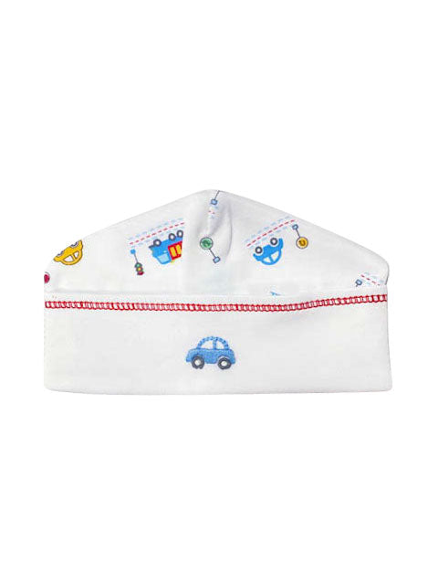 Traffic print pima cotton baby boy hat - Little Threads Inc. Children's Clothing