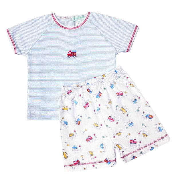 Traffic Baby Boy Pima Cotton Short Set - Little Threads Inc. Children's Clothing