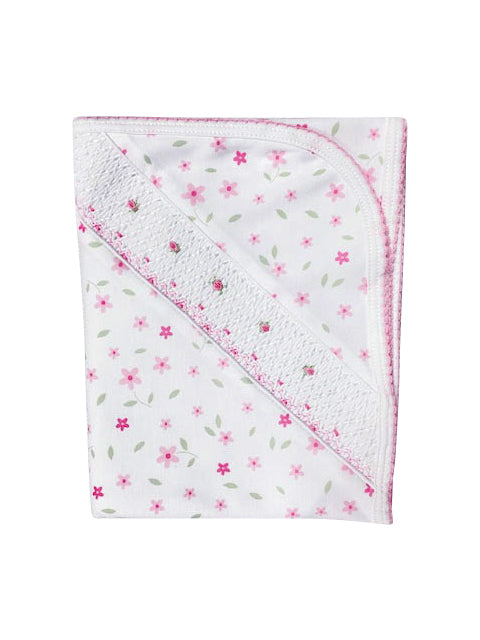 Baby Girls Small Floral Print Blanket - Little Threads Inc. Children's Clothing
