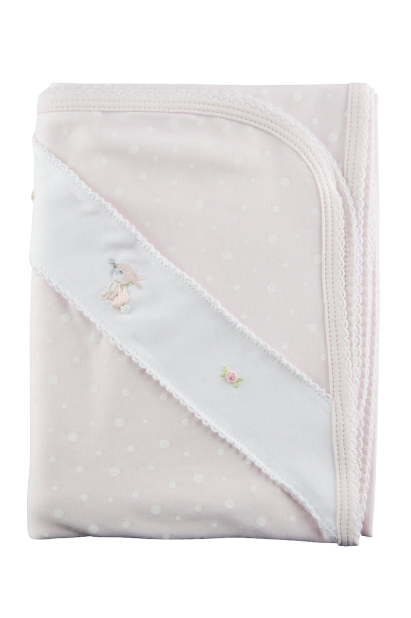 Baby Girl's Pink Polka Dot Blanket - Little Threads Inc. Children's Clothing